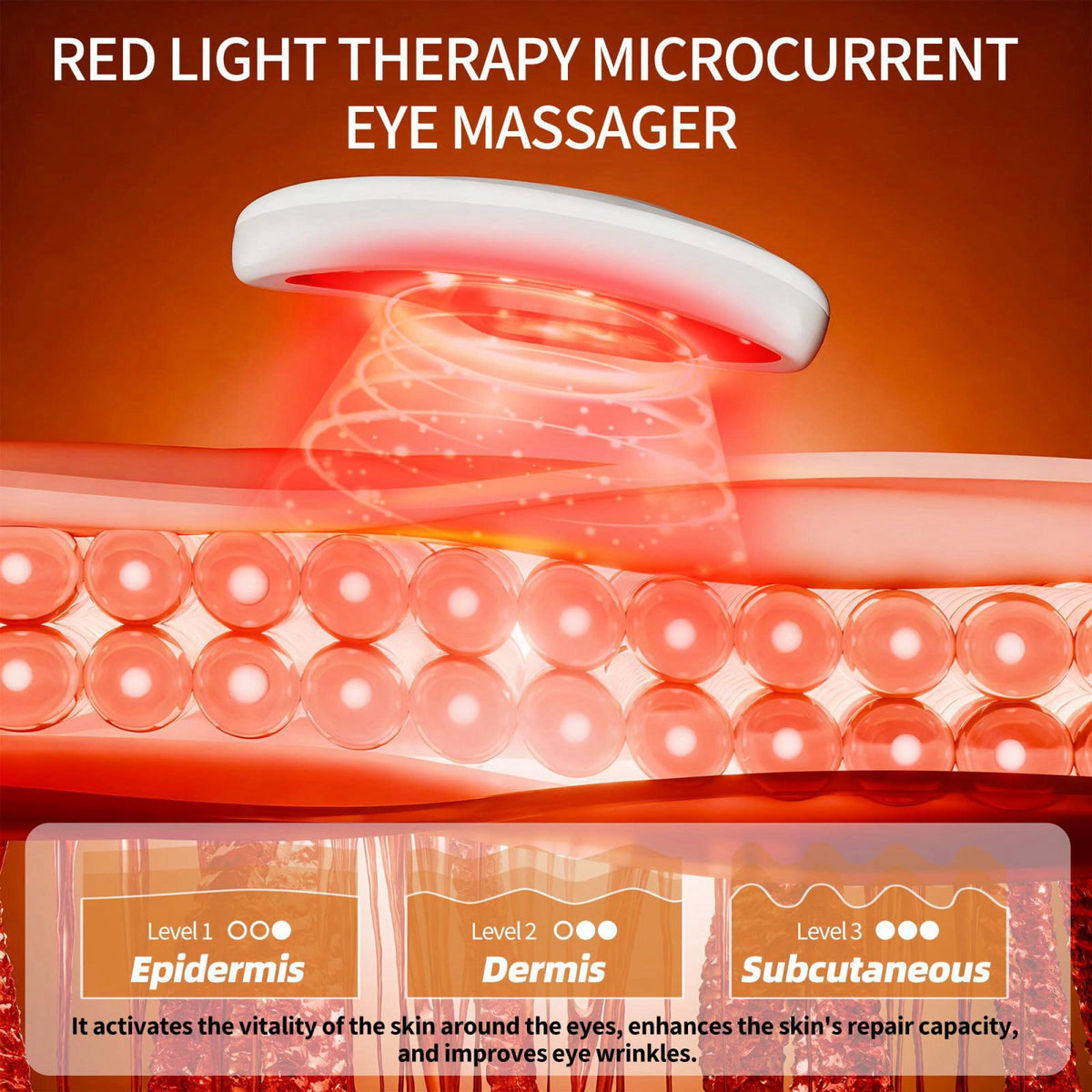 Eye Pods for Under Eyes Bags Portable Red Light Therapy Eyes by OGGRXOR — view 5