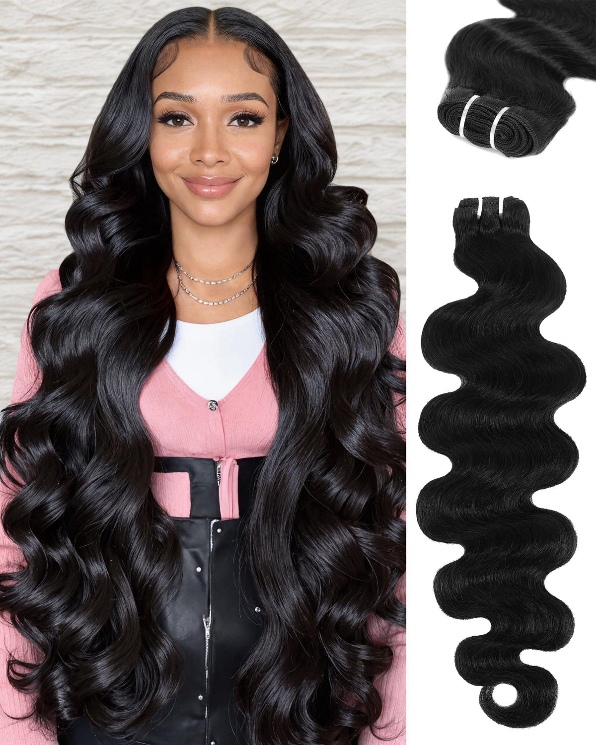17A Premium Body Wave Human Hair Bundles 18 Inch Raw Hair by FelixLuna — view 2