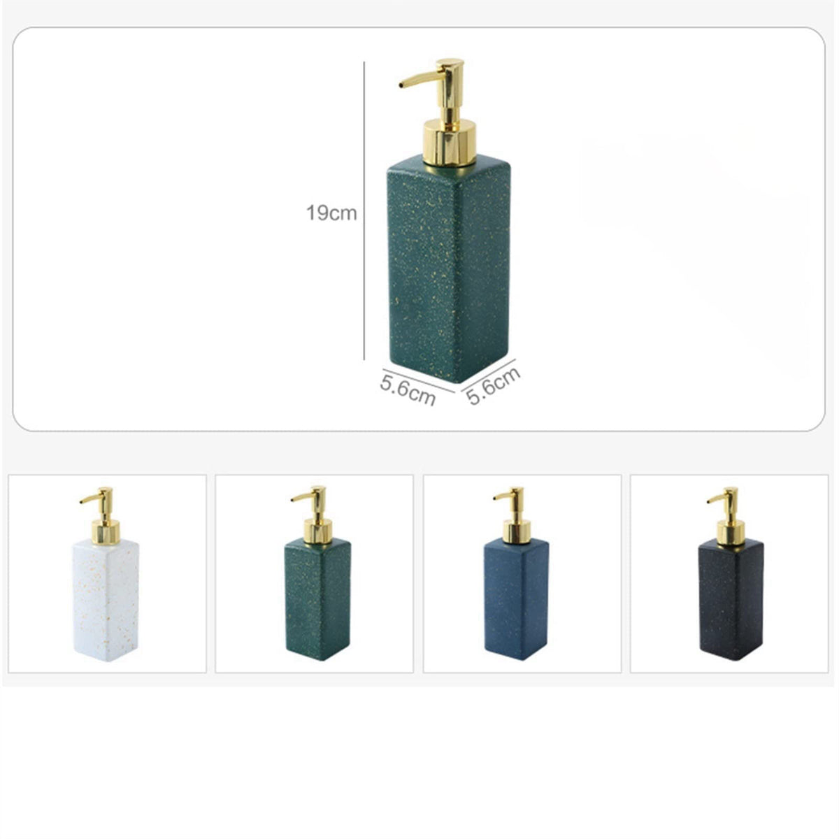 GLigeT Hand Soap Dispenser 380ml Soap Dispenser Glass Empty — view 6