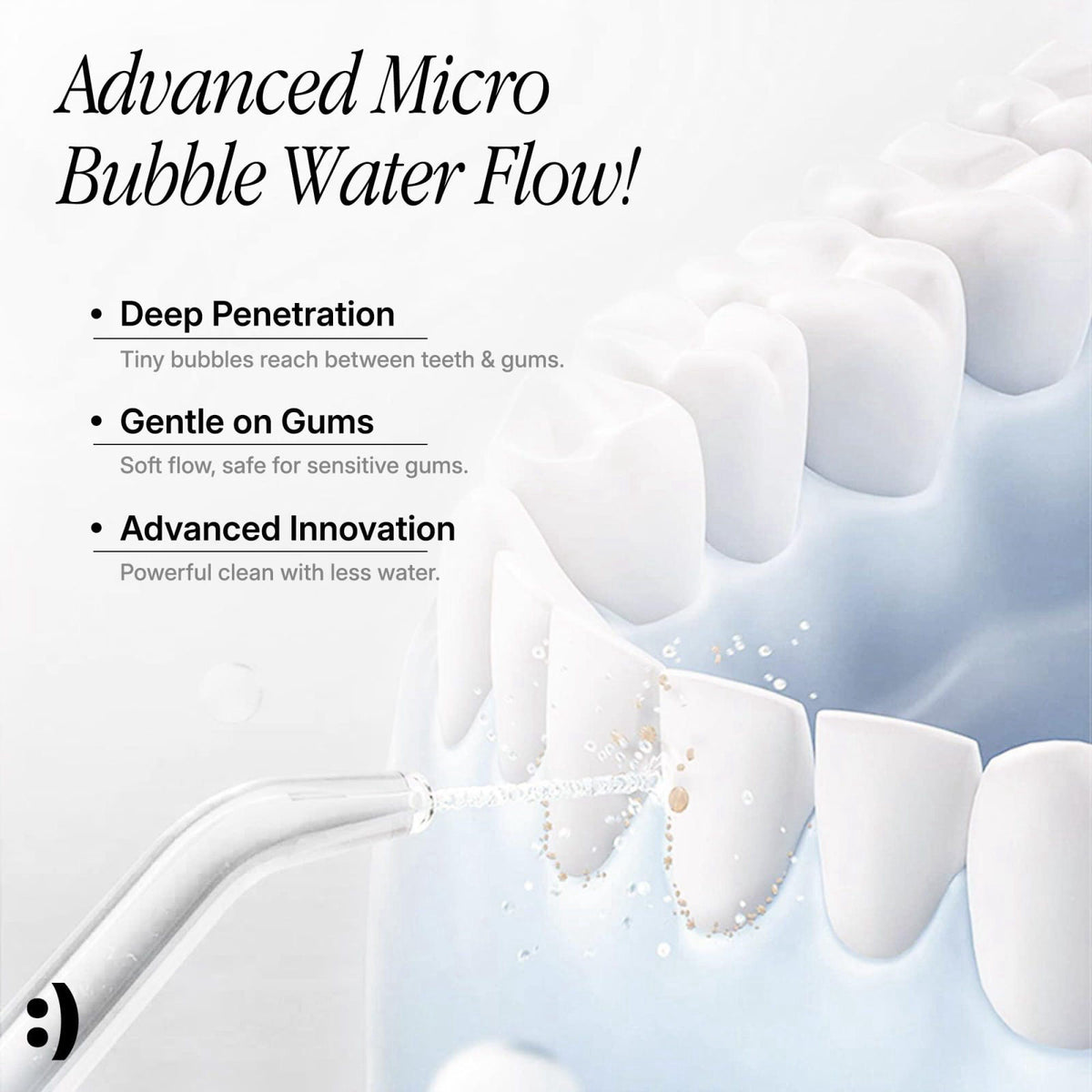 Premium Handheld Water Flosser 240ml Cordless Oral Irrigator by SmileSet — view 5