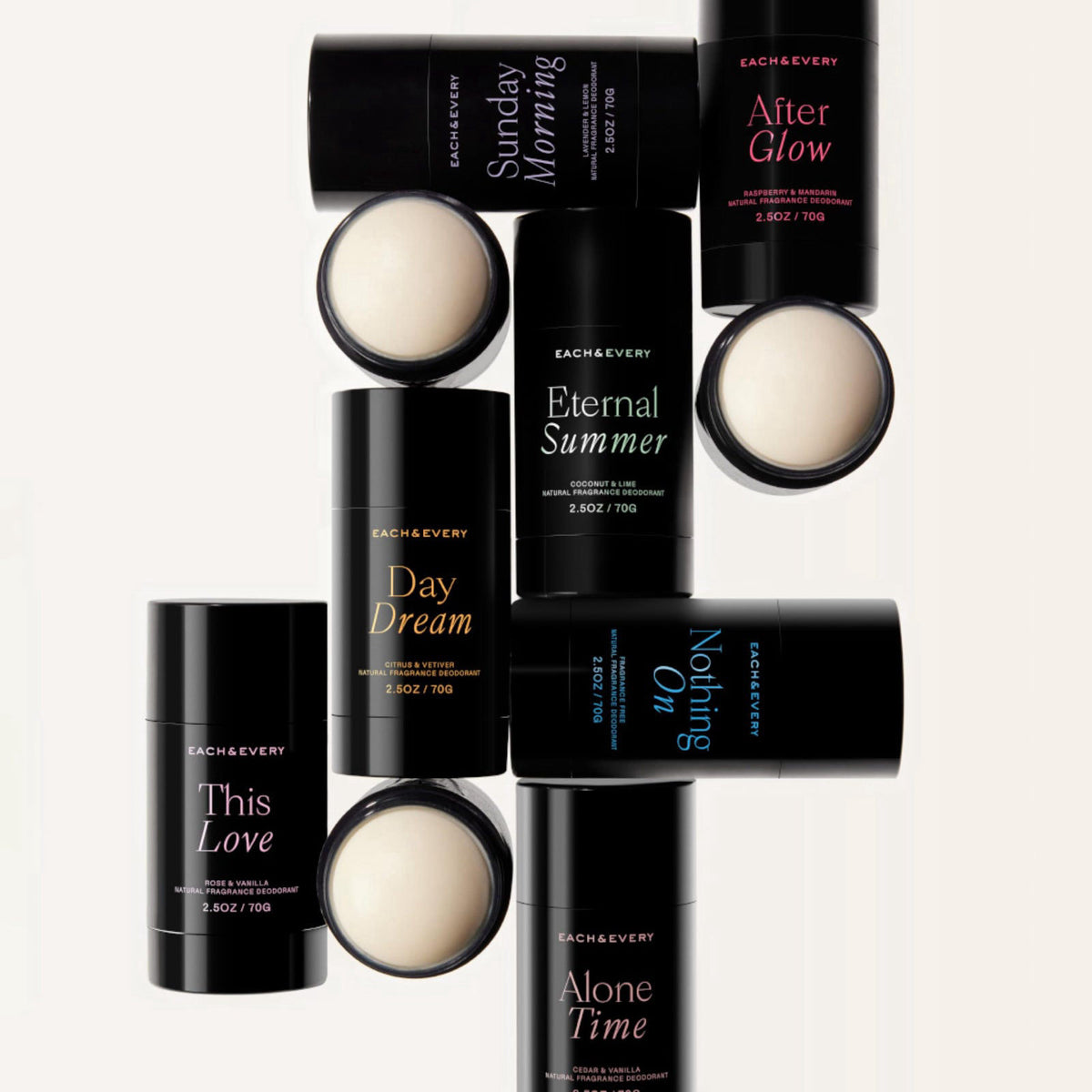 Each Every Mini Natural Deodorant Set EWG Verified Vegan by Each & Every — view 7