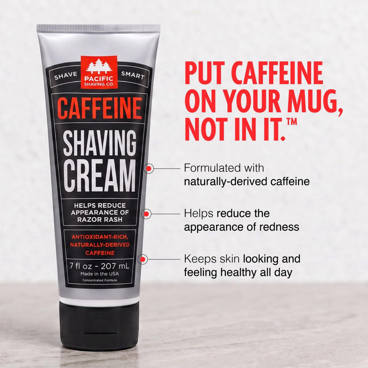 Pacific Shaving Company Men s Caffeinated Shaving Cream 7 Oz — view 3