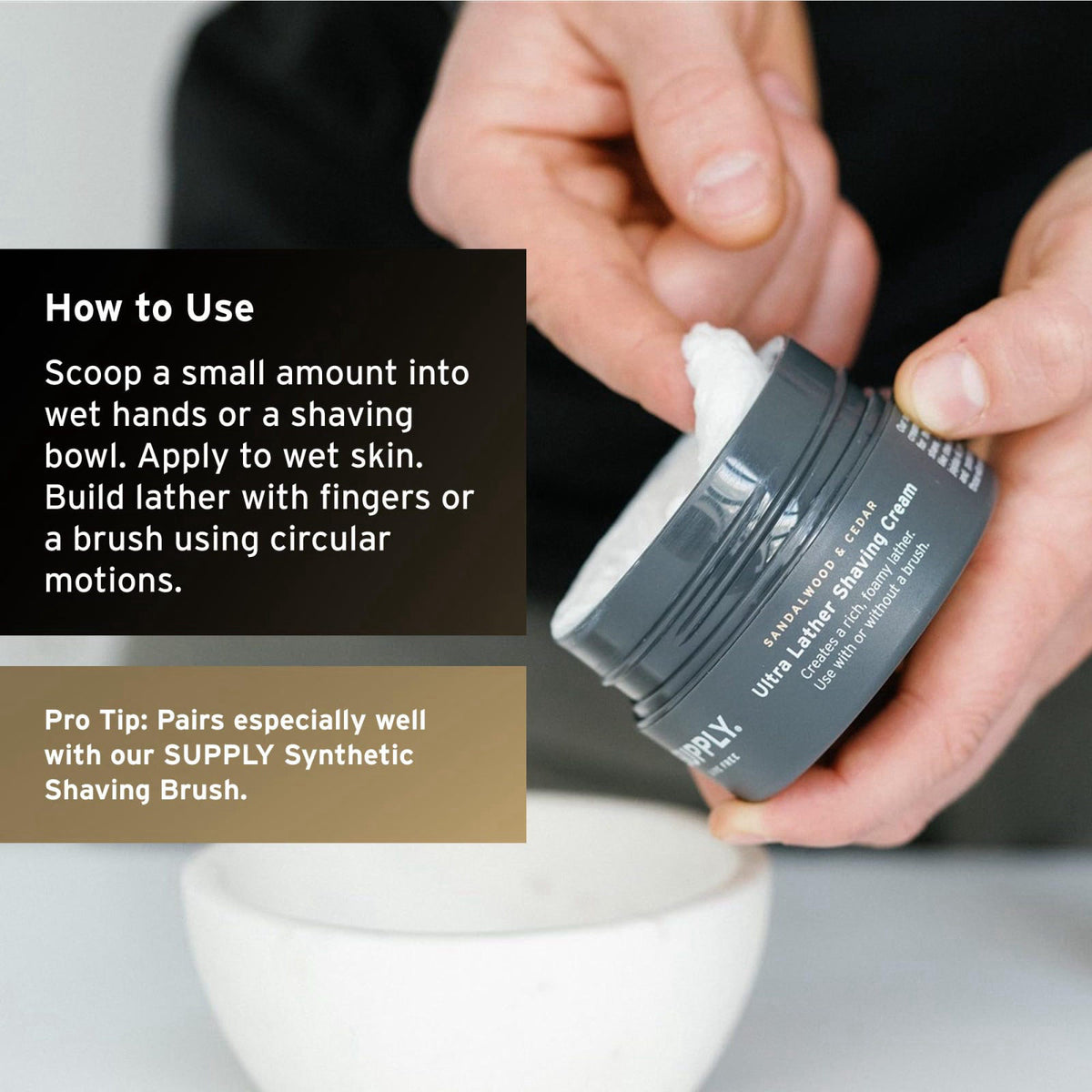 SUPPLY Men s Shave Accessories Set White Birch Sage Matte — view 8