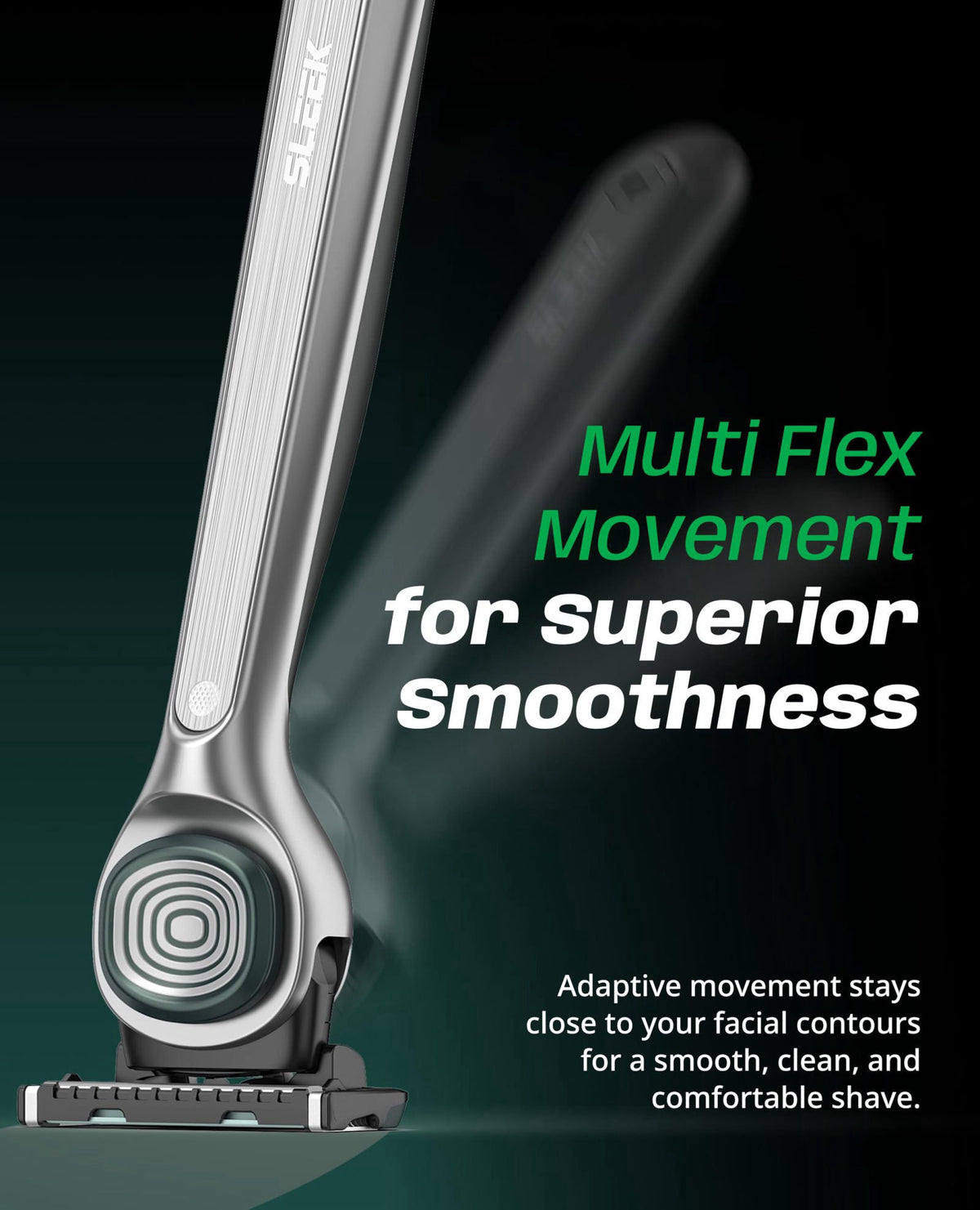 DORCO SLEEK 6 Blade Razor 12 Refills Shaving Razors for Men — view 7