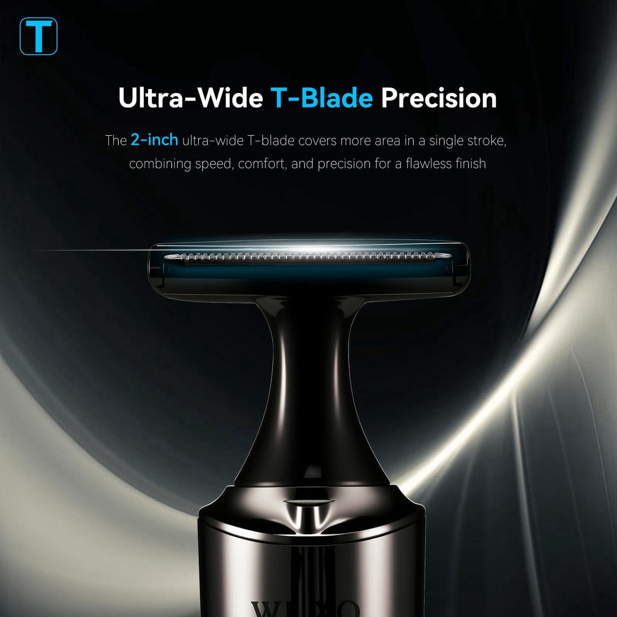 Back Shaver for Men 4 in 1 LED Display Electric Groin Hair by WUXO — view 4