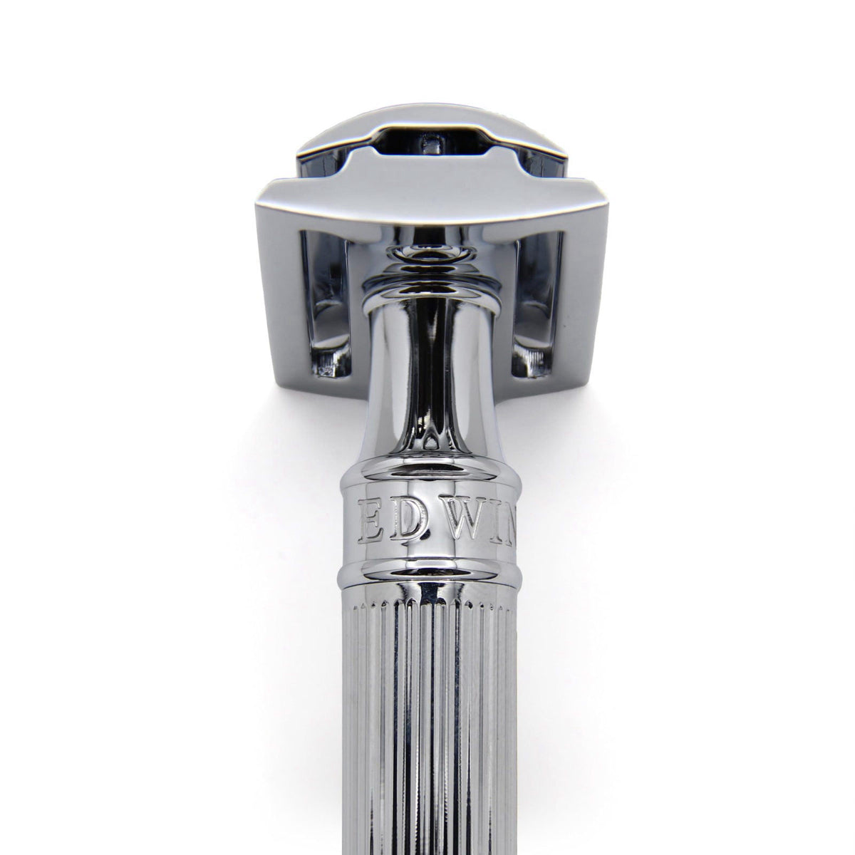 Edwin Jagger DE89Lbl Lined Detail Chrome Plated Double Edge — view 4