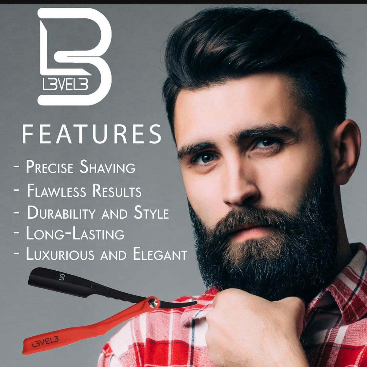 L3 Level 3 Milly Clutch Razor Holder Stainless Steel Control — view 6