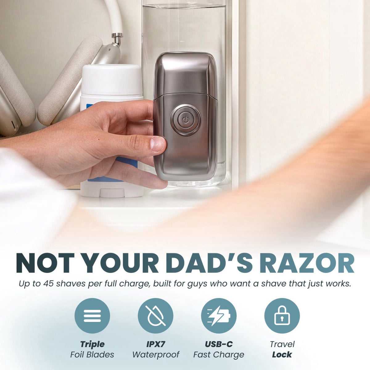 Electric Razor for Men by DormDudes — view 3