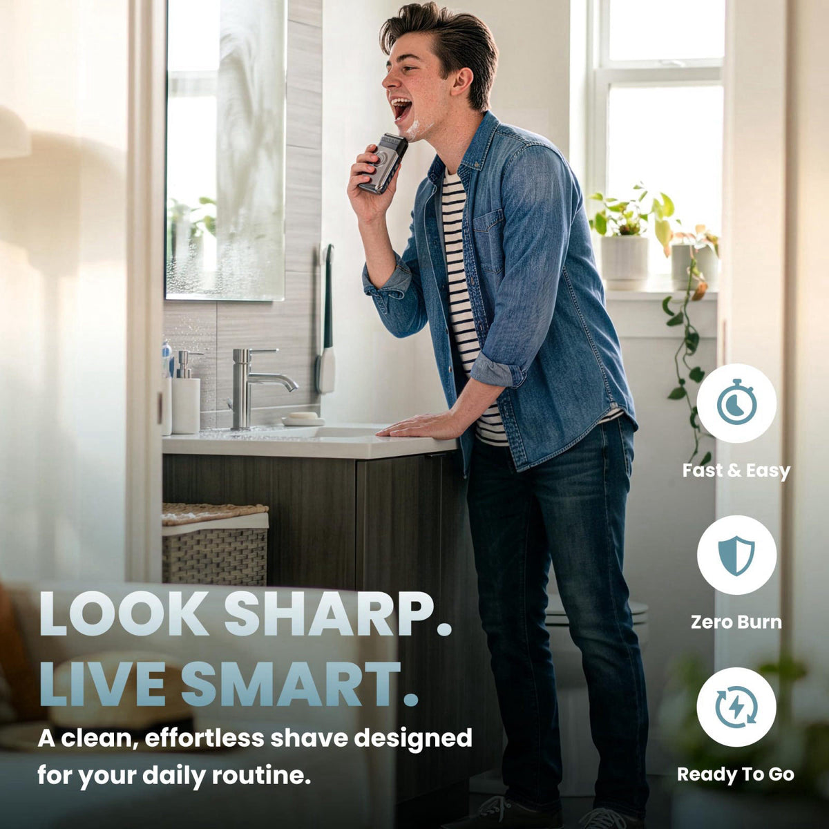 Electric Razor for Men by DormDudes — view 7