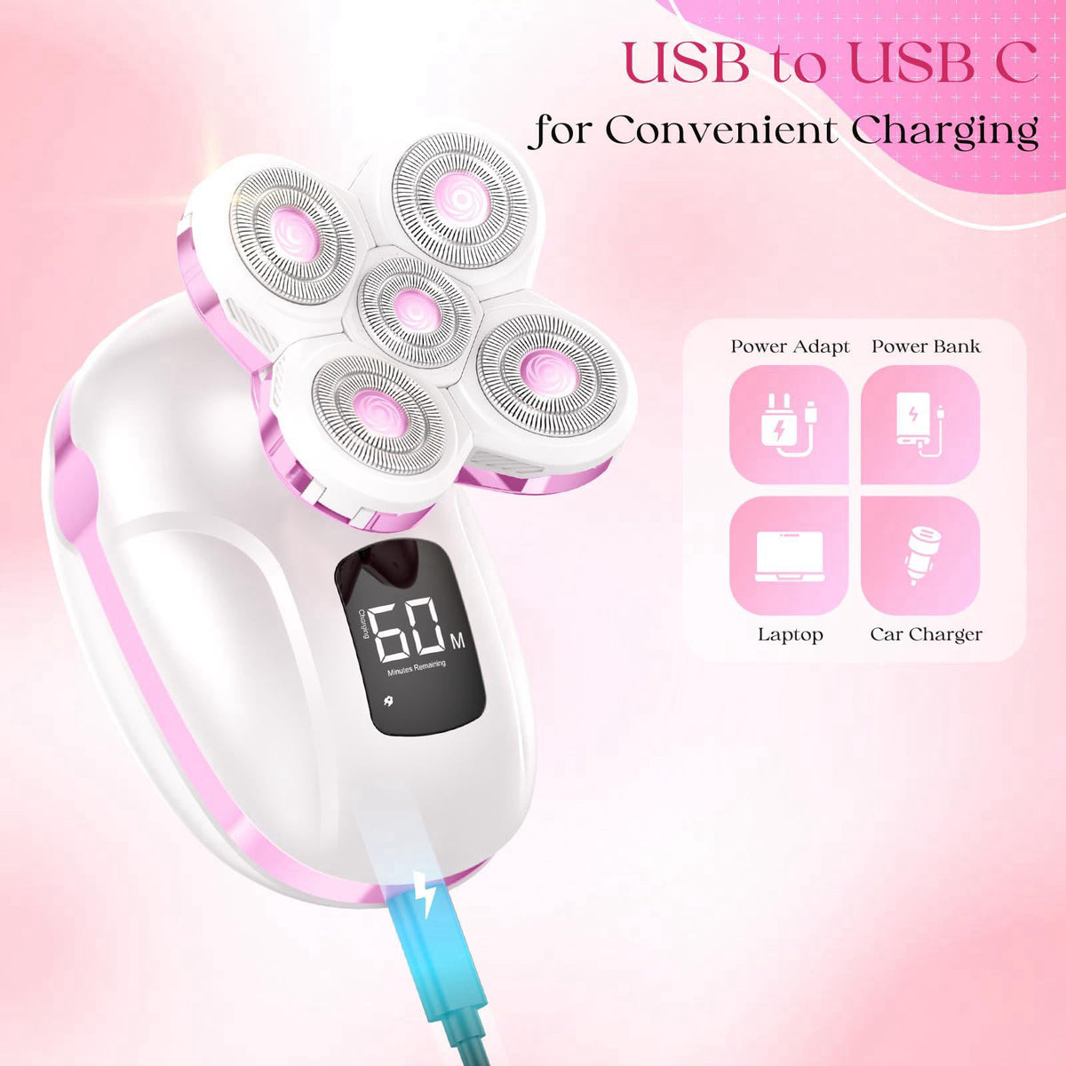 Electric Razors for Women Legs Painless Lady Shaver for by Orvina — view 8