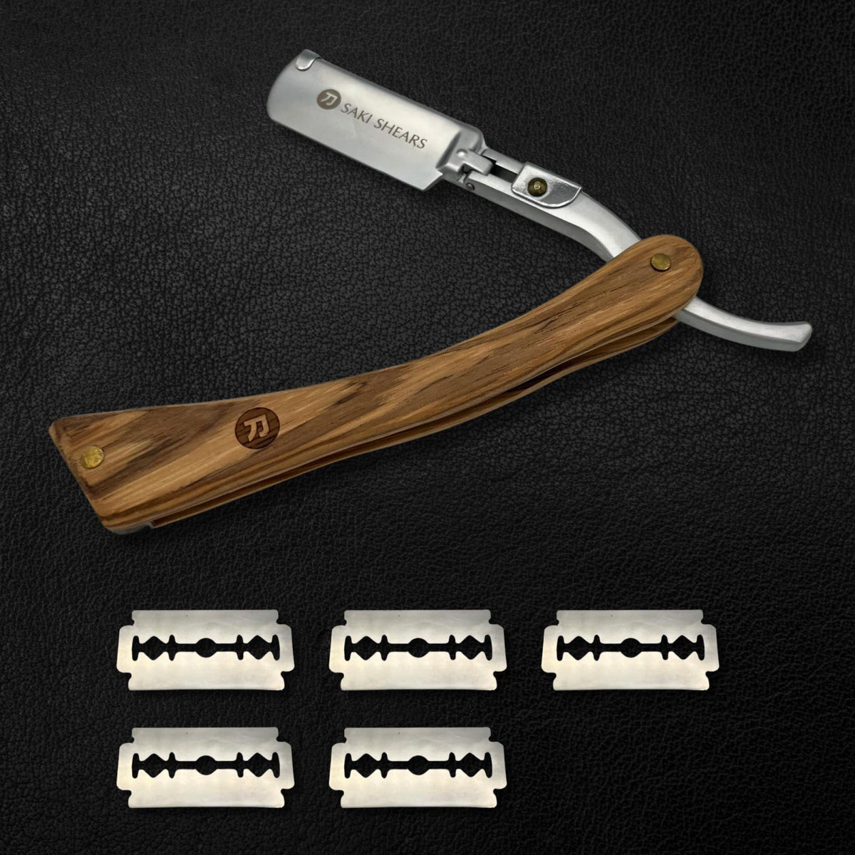 Saki Shears Straight Edge Shaving Razor with Disposable — view 5