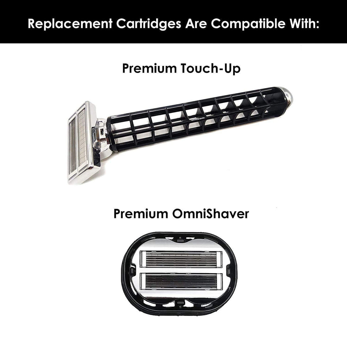 3 Pack Premium Omnishaver Replacement Cartridge Refill Kit — view 7