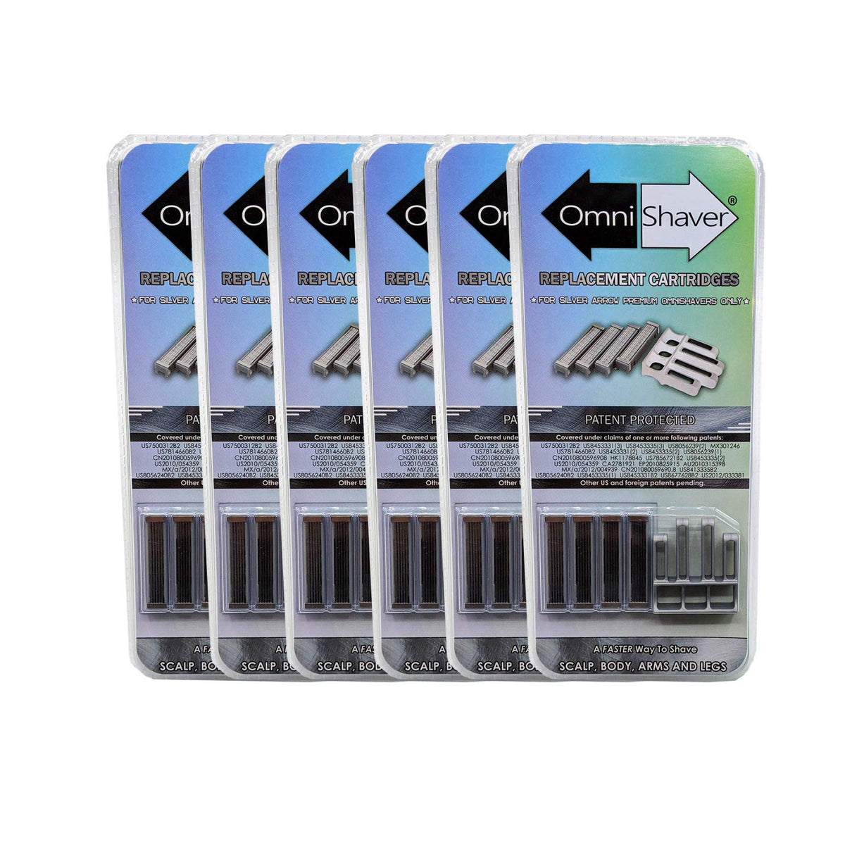 3 Pack Premium Omnishaver Replacement Cartridge Refill Kit — view 8