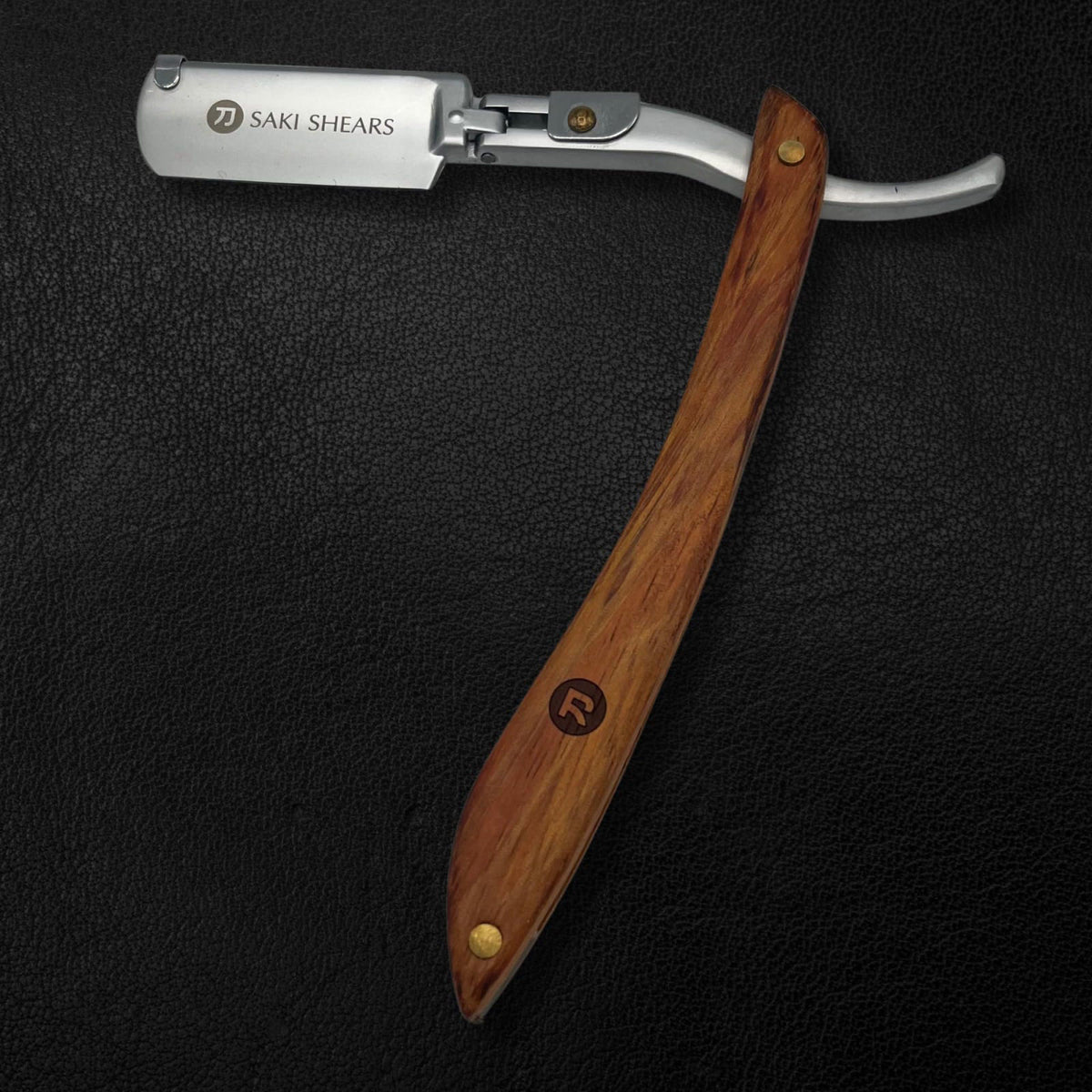 Saki Shears Straight Edge Traditional Shaving Razor with — view 5