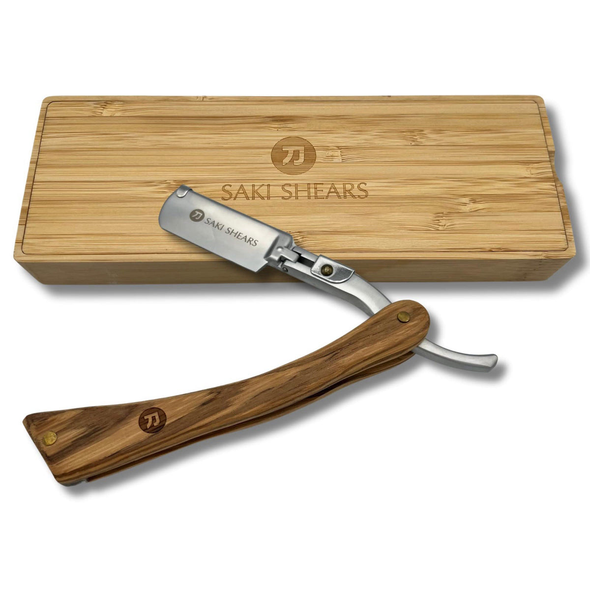 Saki Shears Straight Edge Traditional Shaving Razor with — view 7