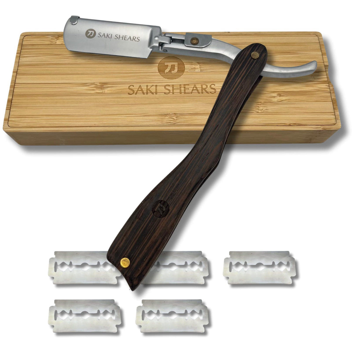 Saki Shears Straight Edge Traditional Shaving Razor with — view 8
