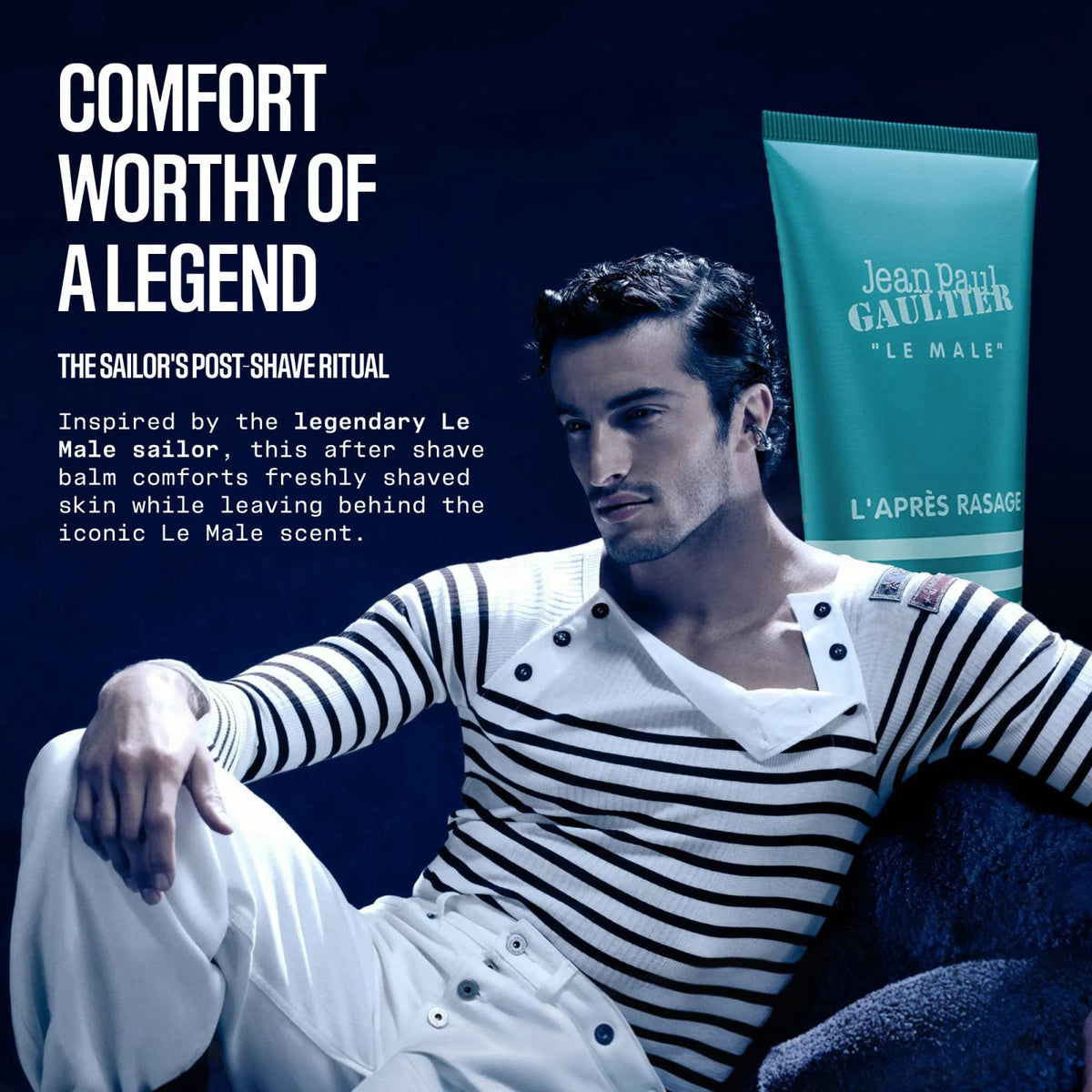 Jean Paul Gaultier Le Male Soothing Aftershave Balm for Men by Premium Selection — view 3
