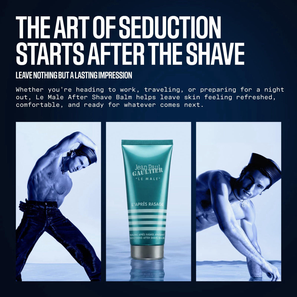 Jean Paul Gaultier Le Male Soothing Aftershave Balm for Men by Premium Selection — view 5