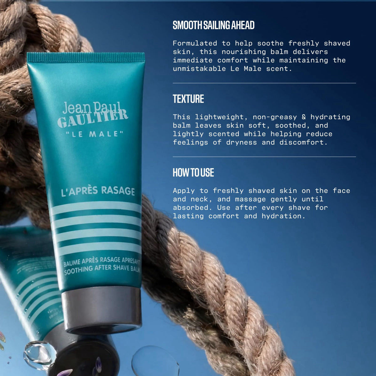 Jean Paul Gaultier Le Male Soothing Aftershave Balm for Men by Premium Selection — view 6