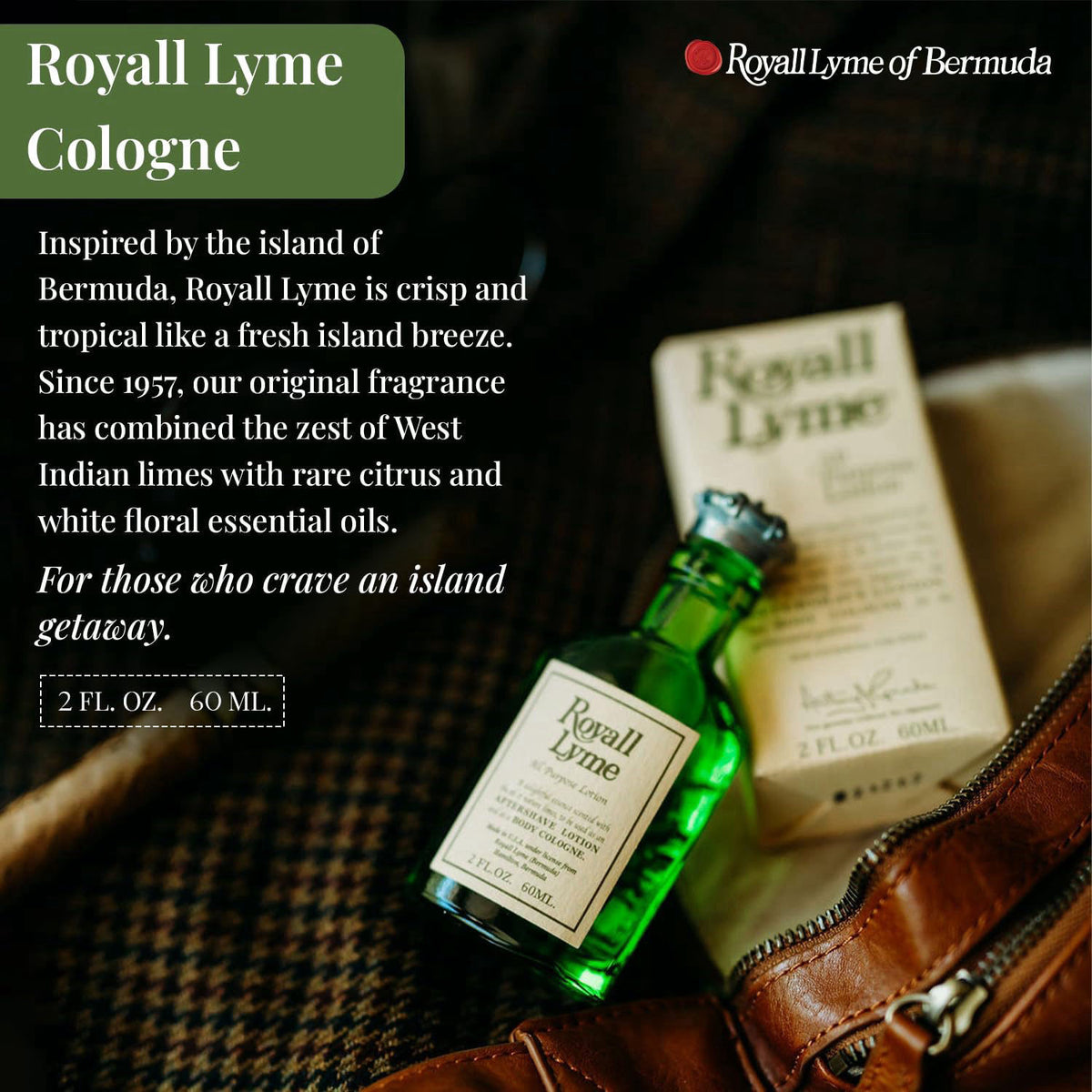 ROYALL LYME Men s Heritage Cologne Inspired by Bermuda 2 Fl — view 4