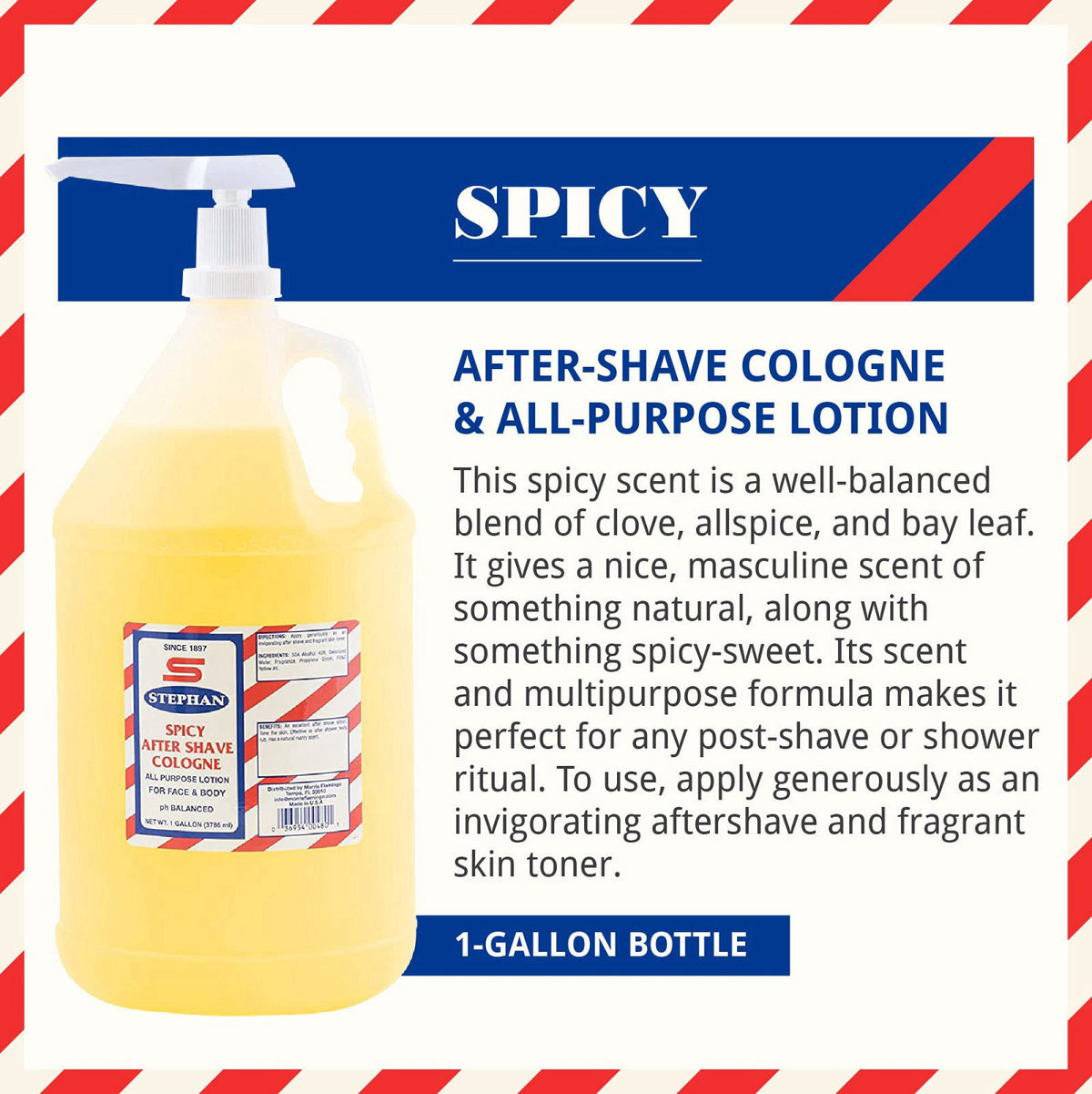 Stephan Spicy After Shave Cologne Pump is not included with — view 3