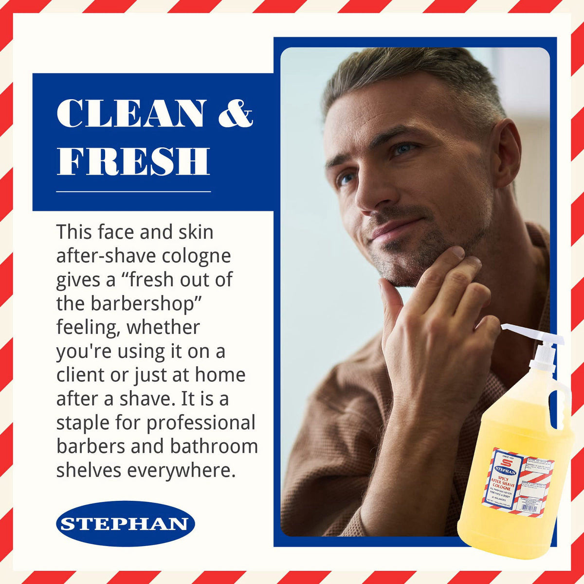 Stephan Spicy After Shave Cologne Pump is not included with — view 5