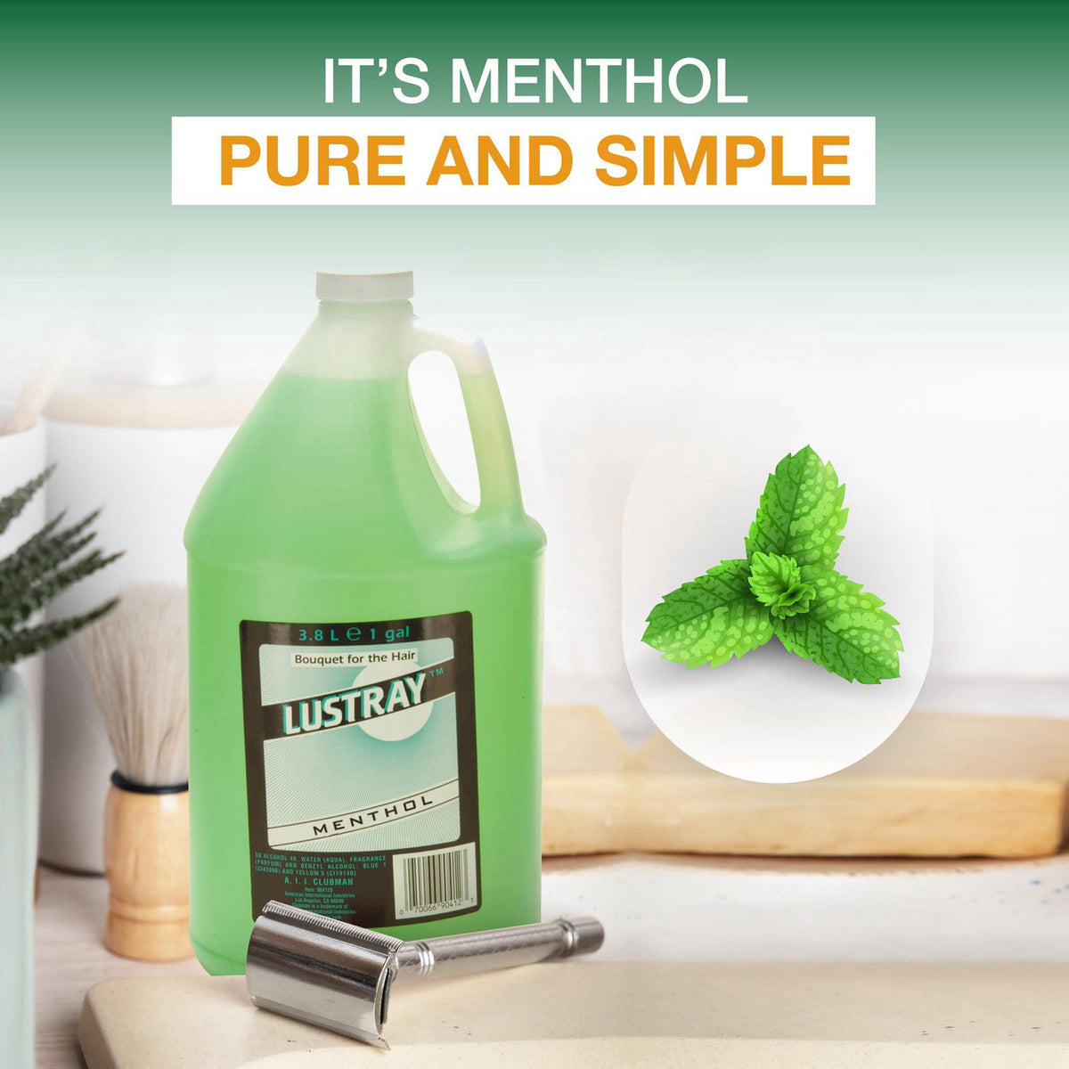 Clubman Lustray Menthol Face Scalp Rub Refreshing Menthol — view 3