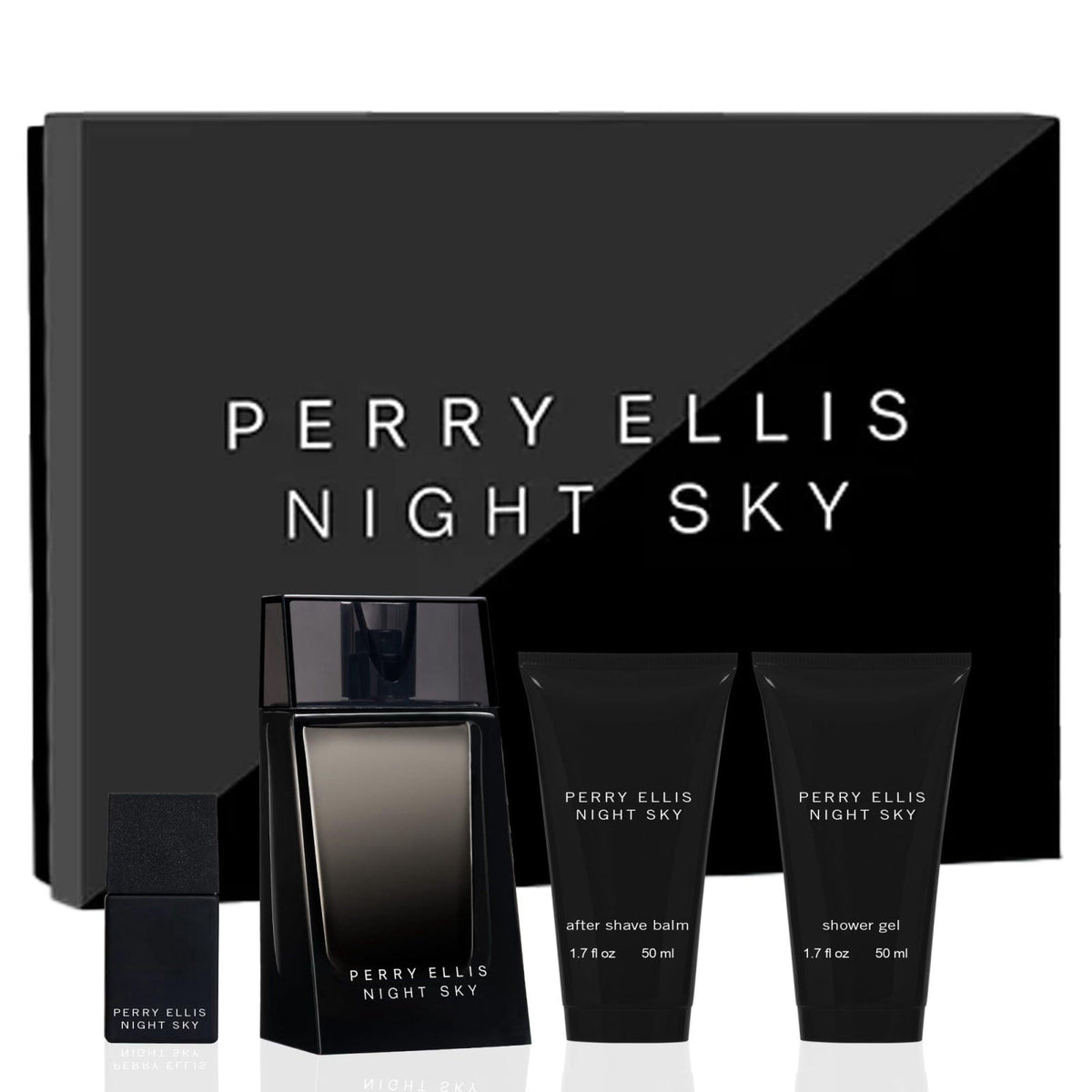 Perry Ellis Night Sky 4 Piece Gift Set EDT After Shave Balm — view 2