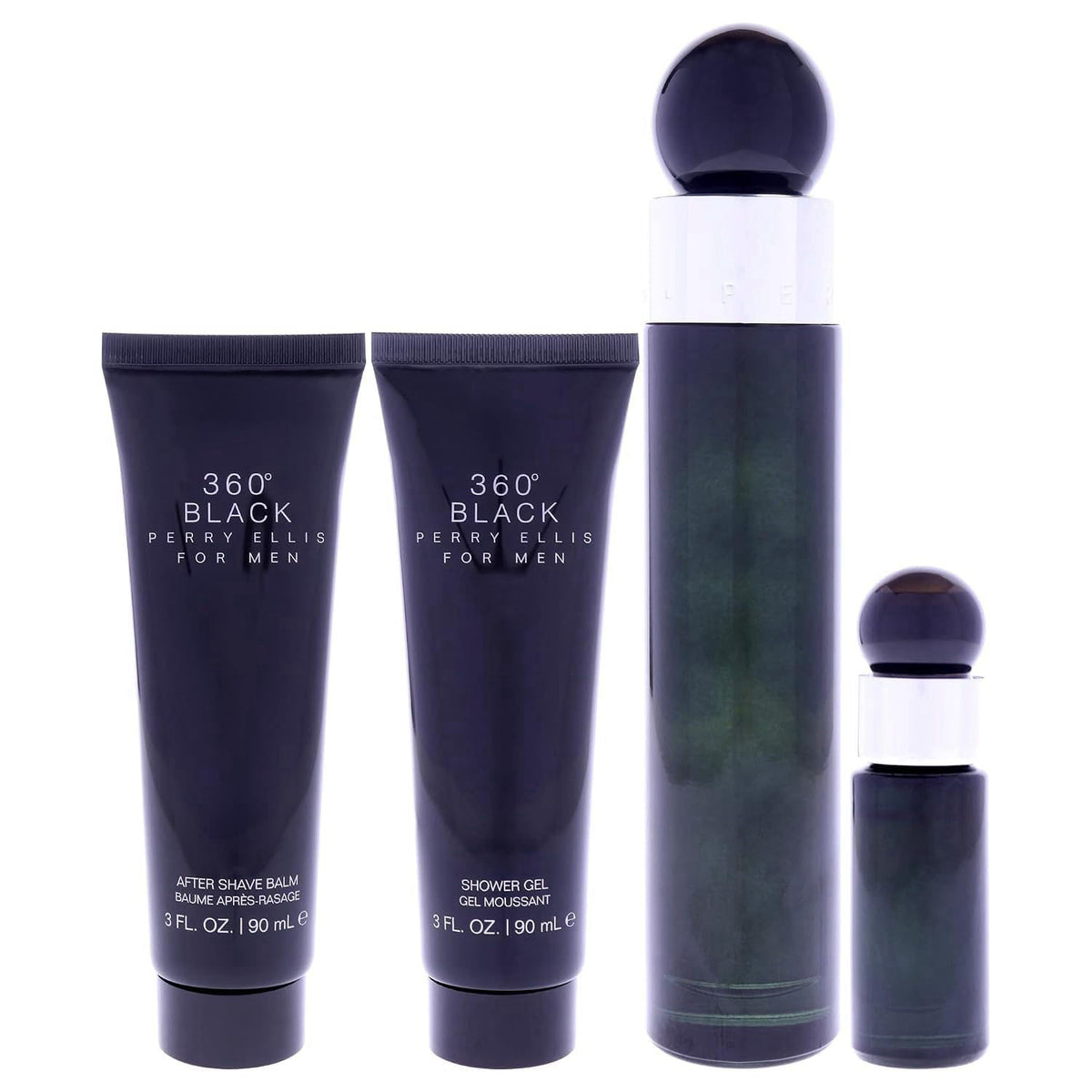 Perry Ellis 360 Black for Men 4 Piece Men s Cologne Gift Set — view 3