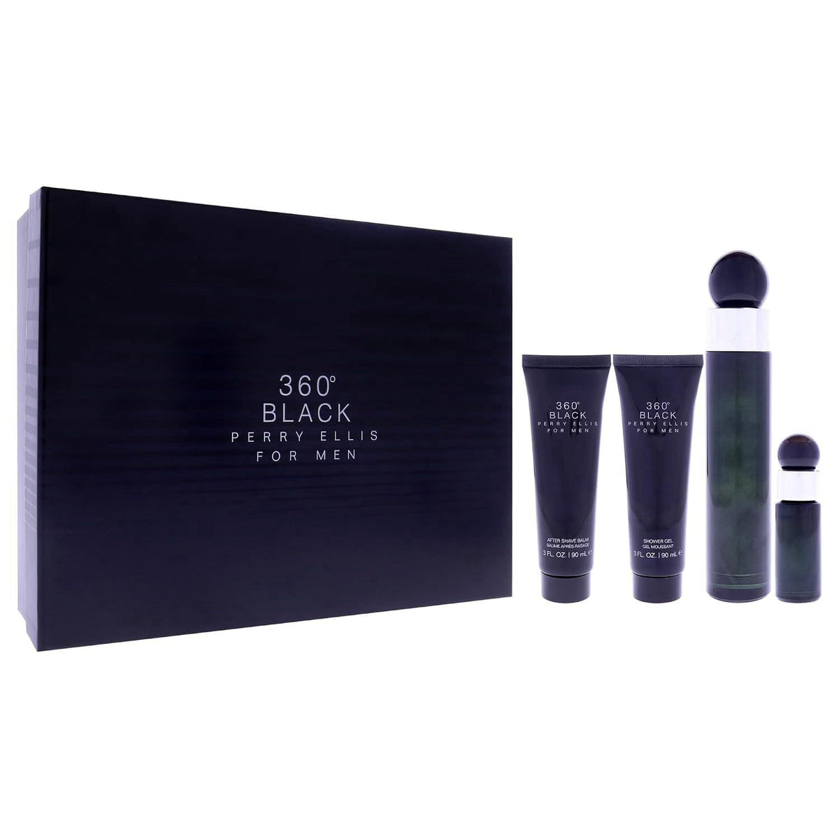 Perry Ellis 360 Black for Men 4 Piece Men s Cologne Gift Set — view 4