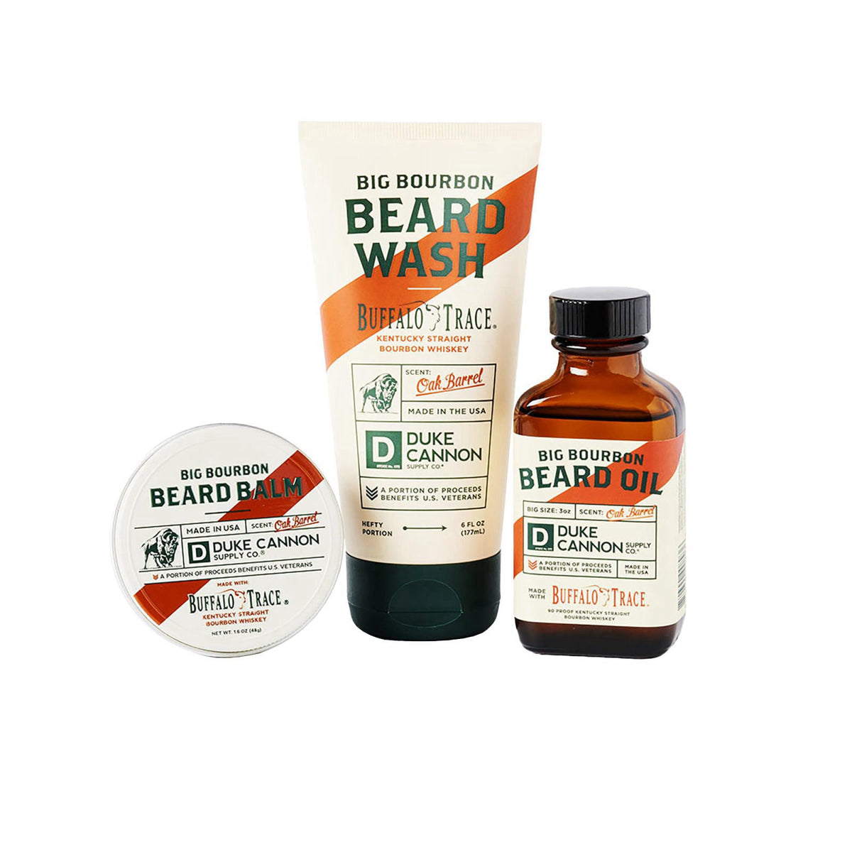 Duke Cannon Big Bourbon Beard Care Kit Oak Barrel Scent 3 by Duke Cannon Supply Co. — view 6