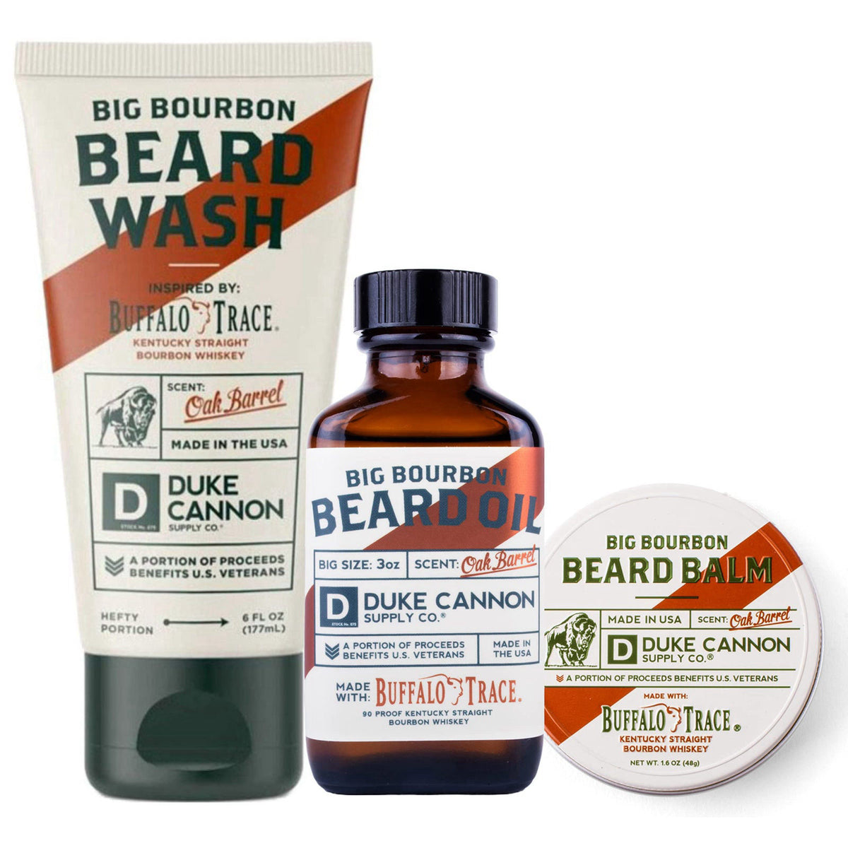 Duke Cannon Big Bourbon Beard Care Kit Oak Barrel Scent 3 by Duke Cannon Supply Co. — view 8