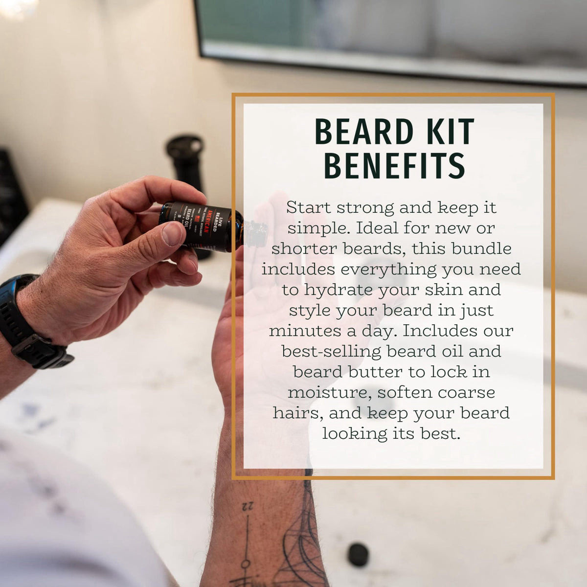 Live Bearded Beard Oil Butter Grooming Kit Executive Scent — view 4