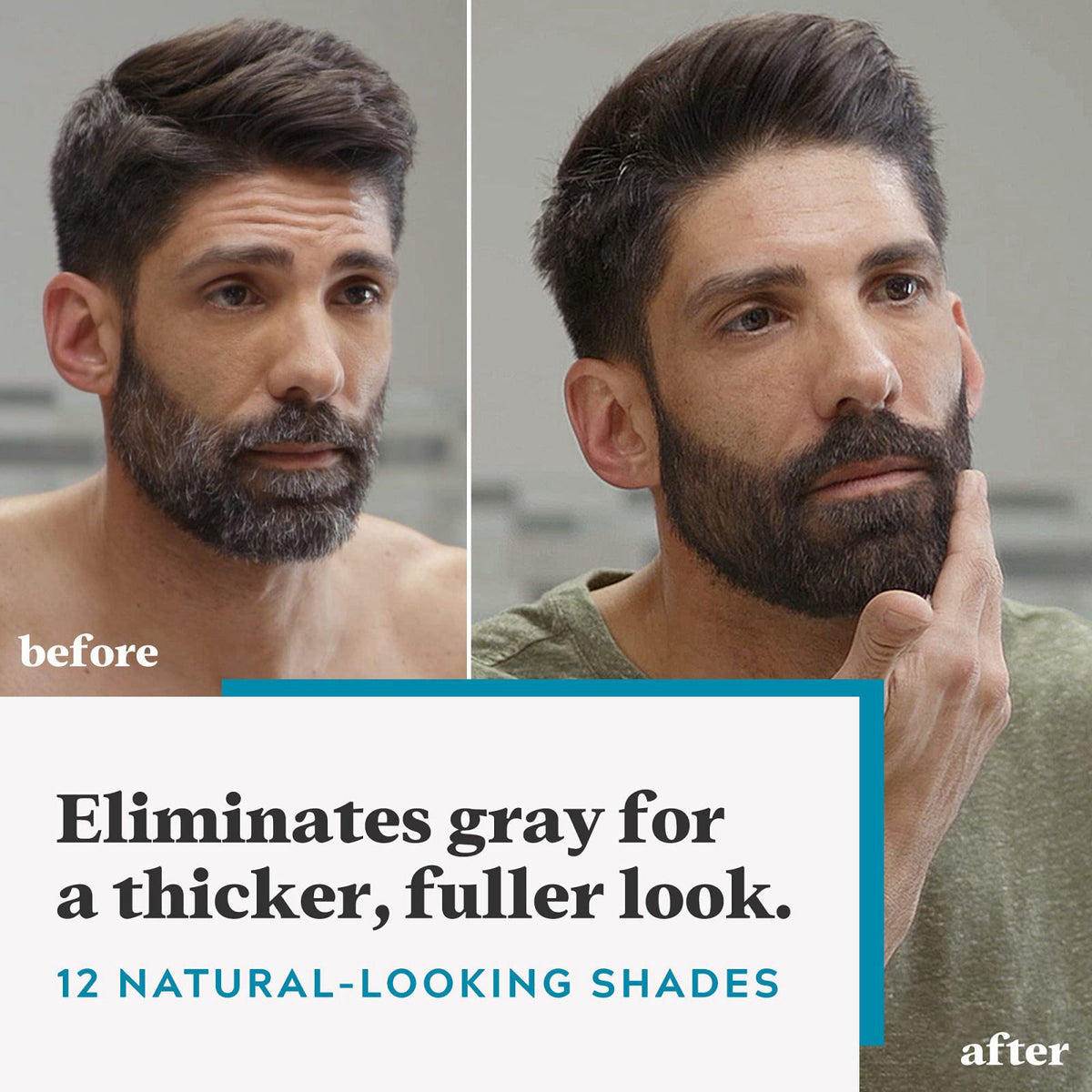 JUST FOR MEN Mustache Beard Dye Keratin Dark Brown M 45 — view 3
