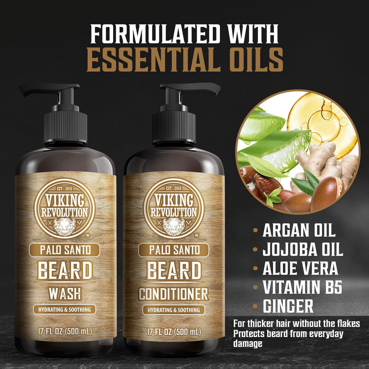 Viking Revolution Beard Wash Conditioner Set — view 4