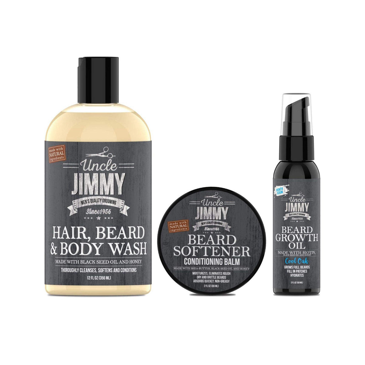 Uncle Jimmy Ultimate Beard Care Kit for Growth Complete — view 2