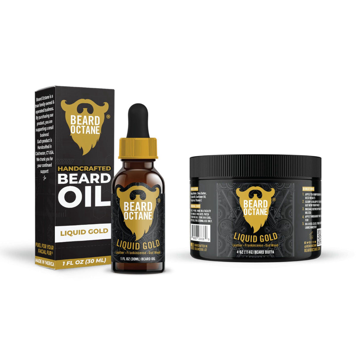 Beard Oil Beard Butter Kit for Men Cold Start Softens by Beard Octane — view 5