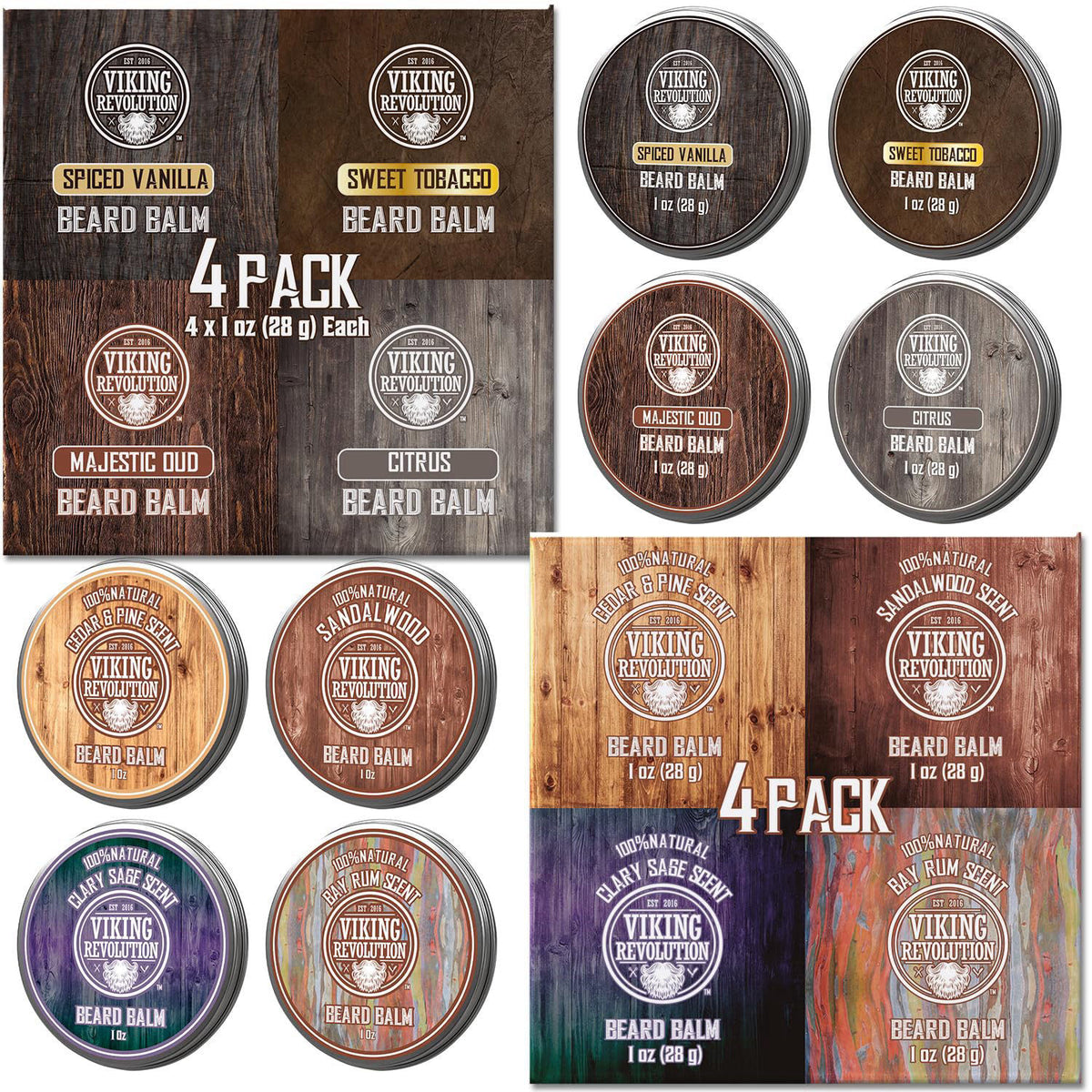 Viking Revolution Beard Balm Variety Pack — view 2