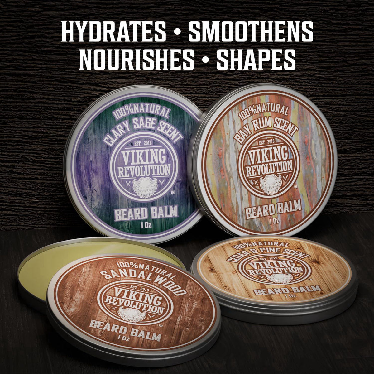 Viking Revolution Beard Balm Variety Pack — view 3