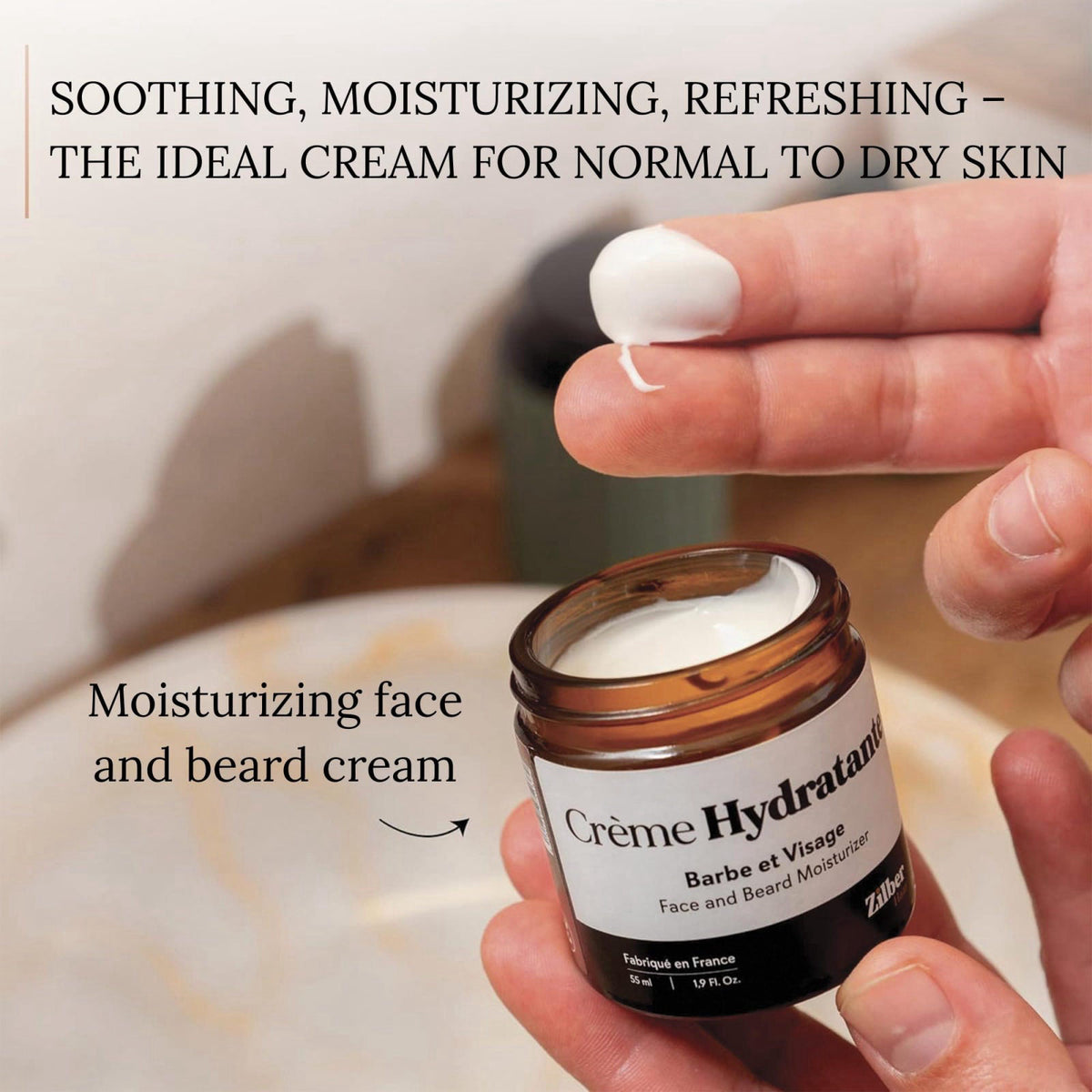 ZilberHaar Beard Care Kit Brush Balm Moisturizing Cream Men — view 5