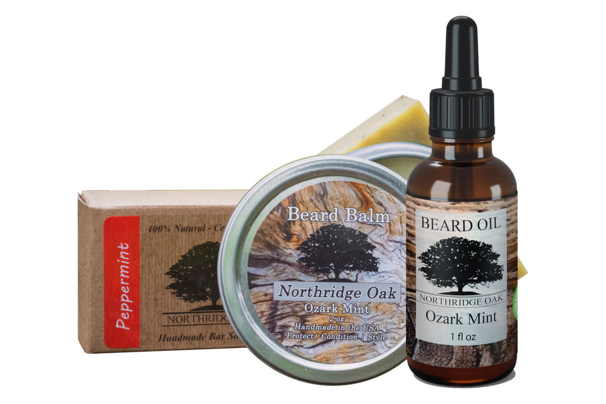 Ozark Forest Beard Grooming Set Beard Oil Beard Balm and by Northridge Oak — view 4