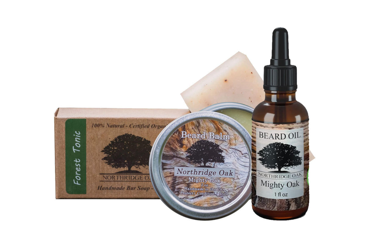 Ozark Forest Beard Grooming Set Beard Oil Beard Balm and by Northridge Oak — view 5