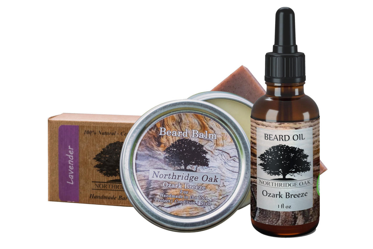 Ozark Forest Beard Grooming Set Beard Oil Beard Balm and by Northridge Oak — view 6