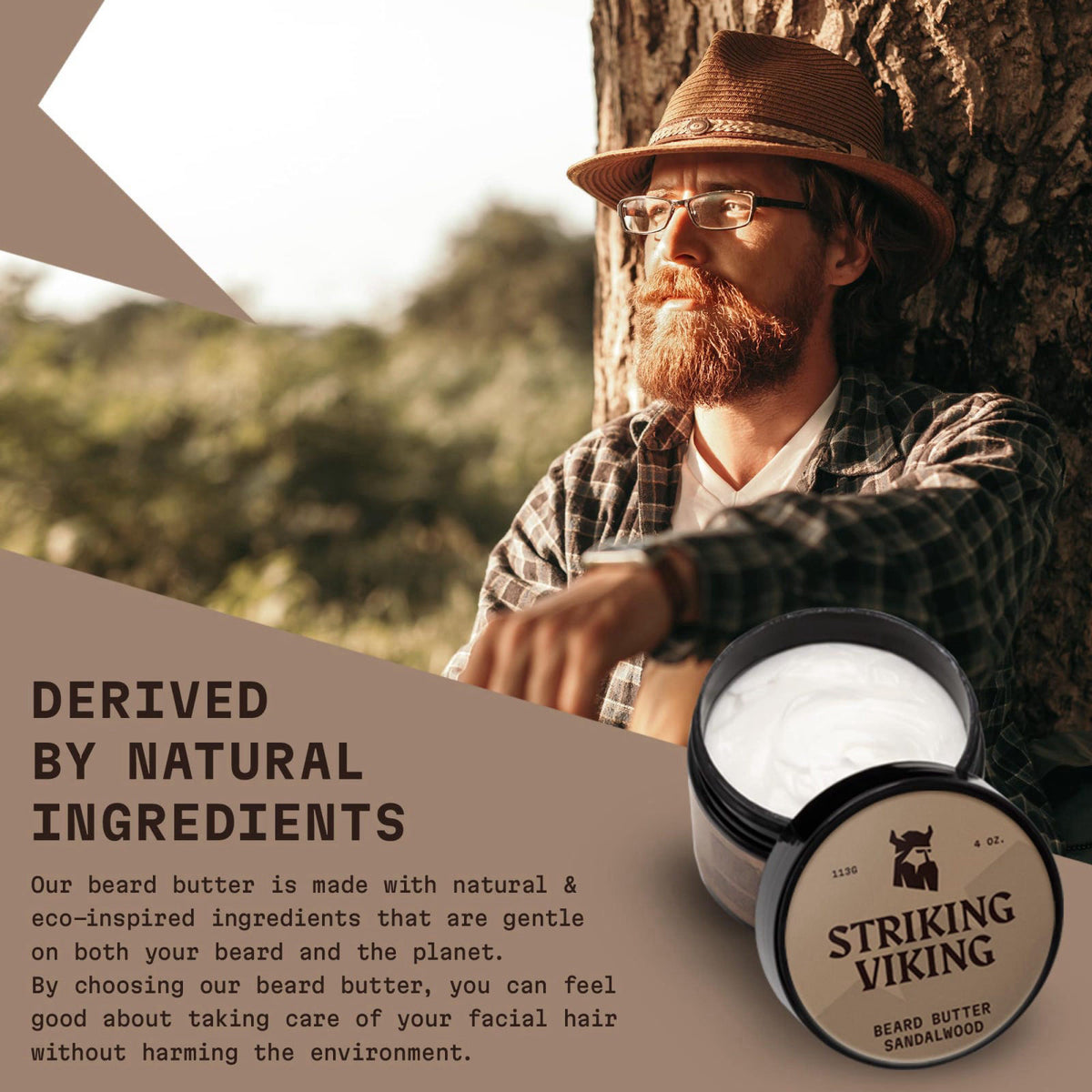 Striking Viking Beard Butter Sandalwood Beard Wash and — view 5