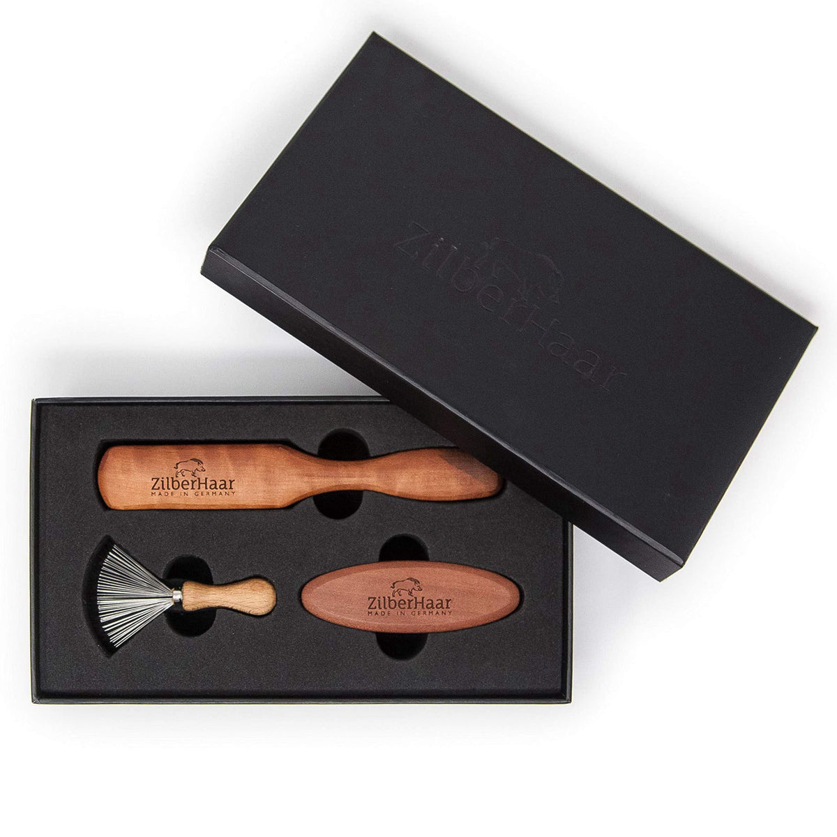 Zilberhaar Beard Brush Grooming Kit 2nd Cut Boar Bristles — view 3