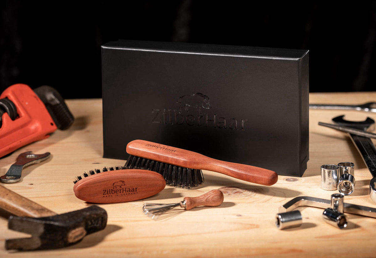 Zilberhaar Beard Brush Grooming Kit 2nd Cut Boar Bristles — view 6