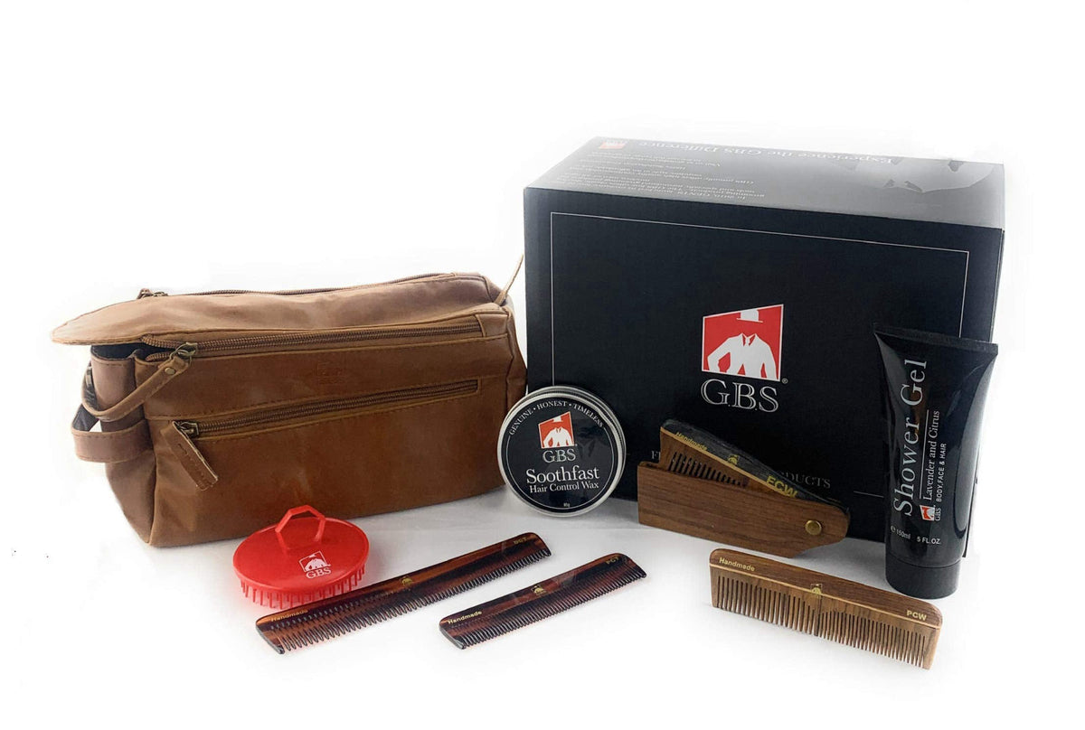 G B S Men s Travel Grooming Set Doppler Bag Nylon Interior by G.B.S — view 4