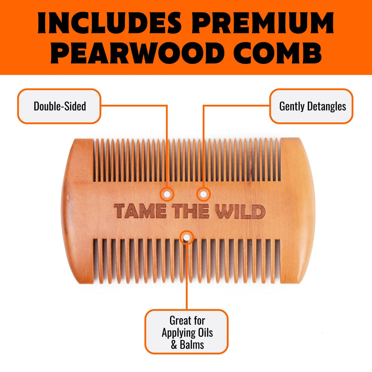 TAME The Wild Beard Brush and Beard Straightener for Men by TAME THE WILD MAKE YOUR BEARD BEHAVE — view 6
