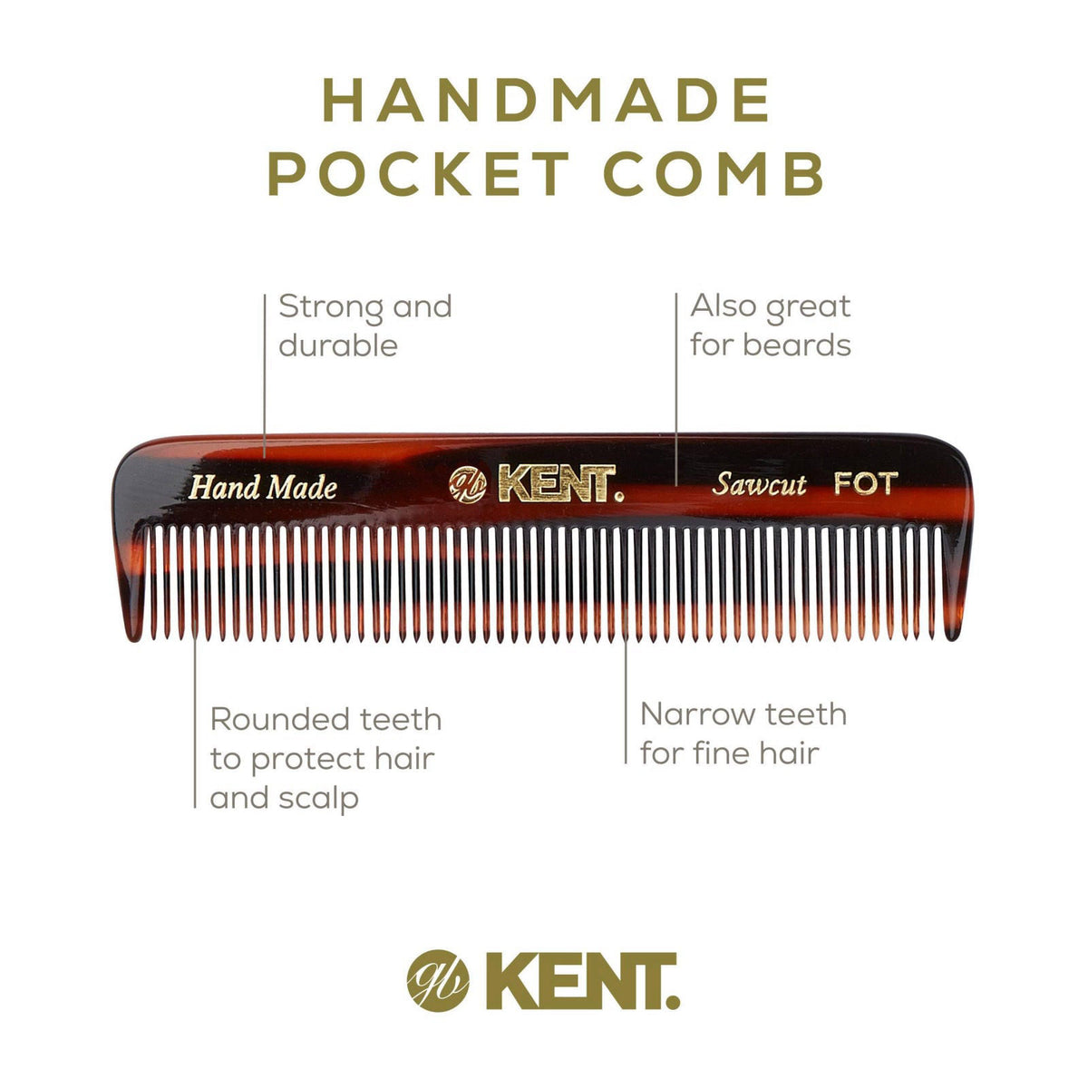 Kent Beard Mustache Grooming Kit Includes BRD2 White Boar — view 7