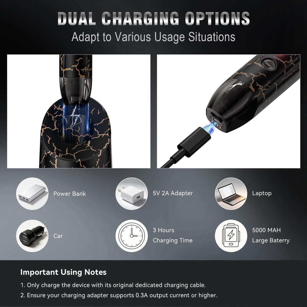 Beard Straightener for Men Cordless Heated Brush and Hair by SICOLTT — view 7